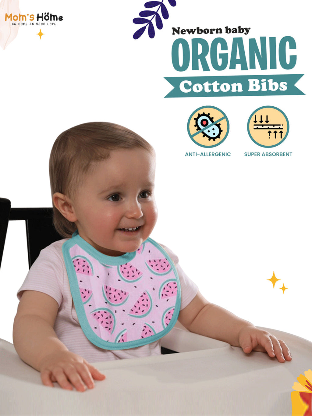 Moms Home Infant Kids Multi-Coloured Printed Organic Cotton 20-Piece Baby Apparel Gift Set