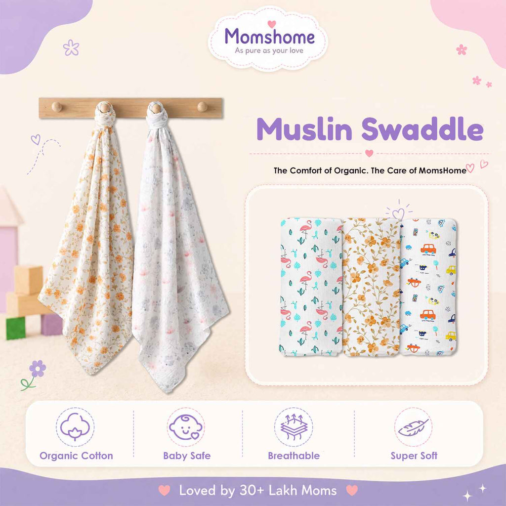 Moms Home Infant Multi-Coloured Printed 9-Piece Baby Apparel Gift Set