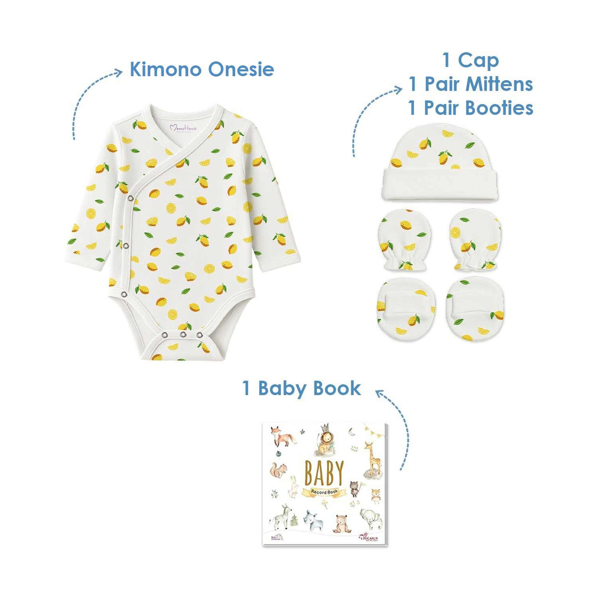 Moms Home Newborn Baby Homecoming Gift Set - Pack of 5