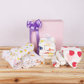Moms Home Set Of 12 Pure Cotton Baby Organic Cotton Muslin Gift Set - 12 Items