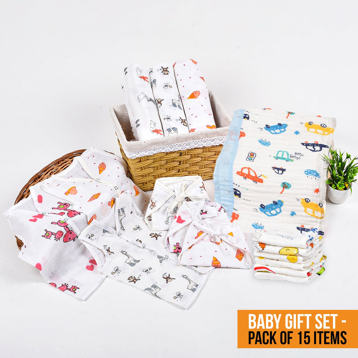 New Born All Muslin Gift Set