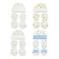 New Born Baby Cap Mitten Bootie Set - Pack of 4