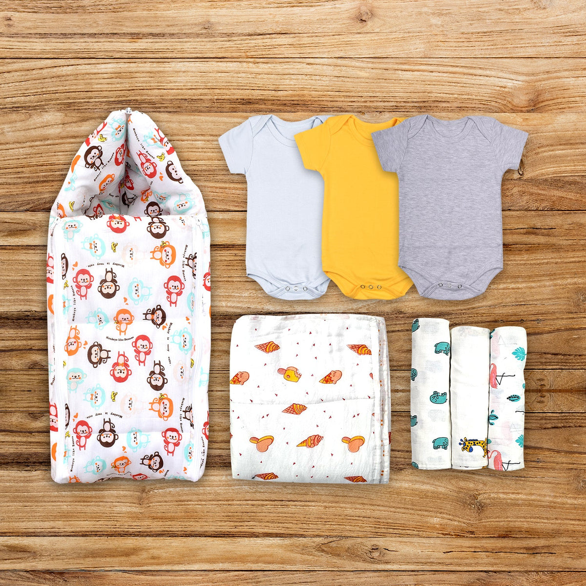 New Born Baby Essentials Combo Set @ 599 (When you buy 4 or more items)