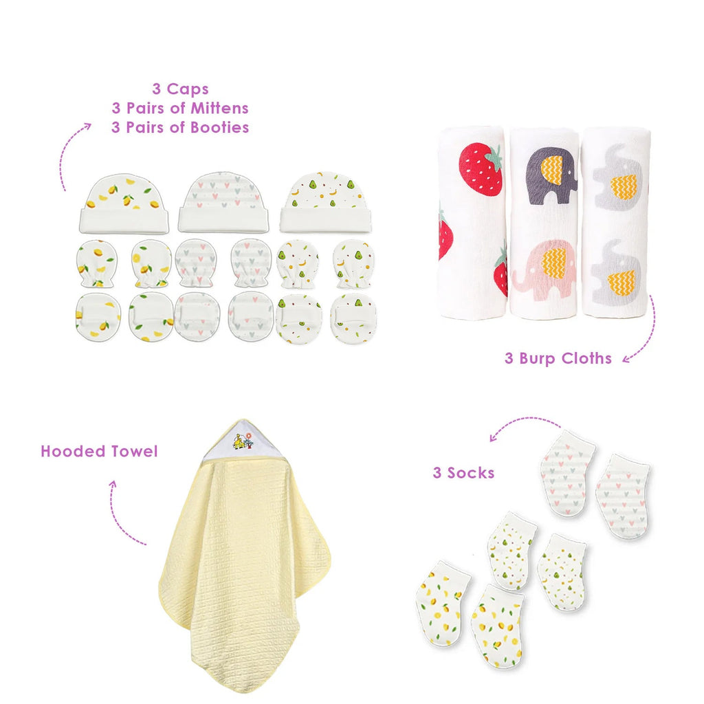 New Born Baby Essentials Gift Combo Box 0-6 Months - 27 Items