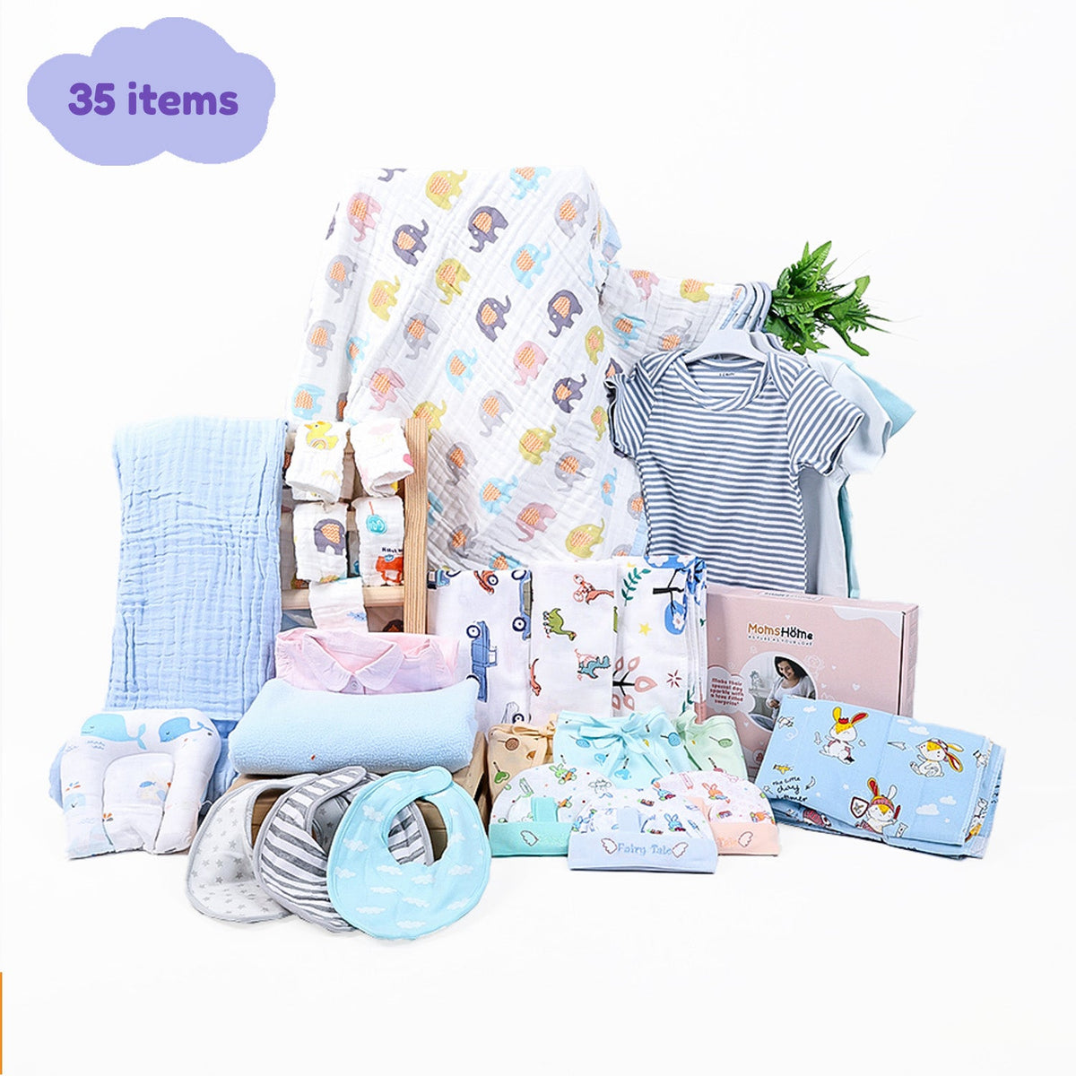 New Born Baby Essentials Gift Combo Box - Blue