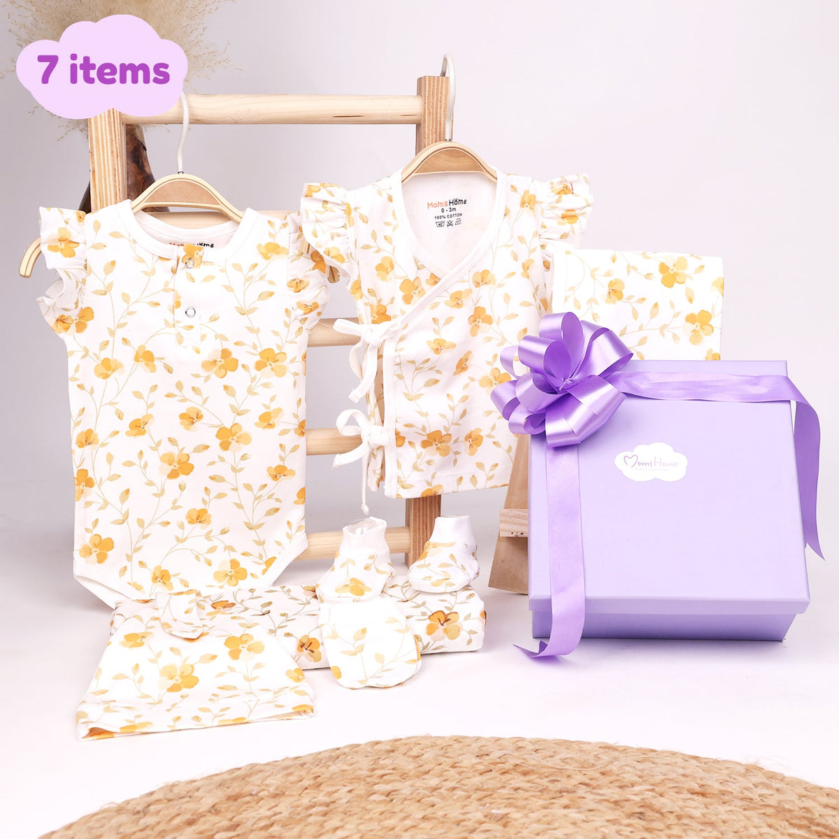 New Born Baby Gift Hamper - Bloom - Pack of 7