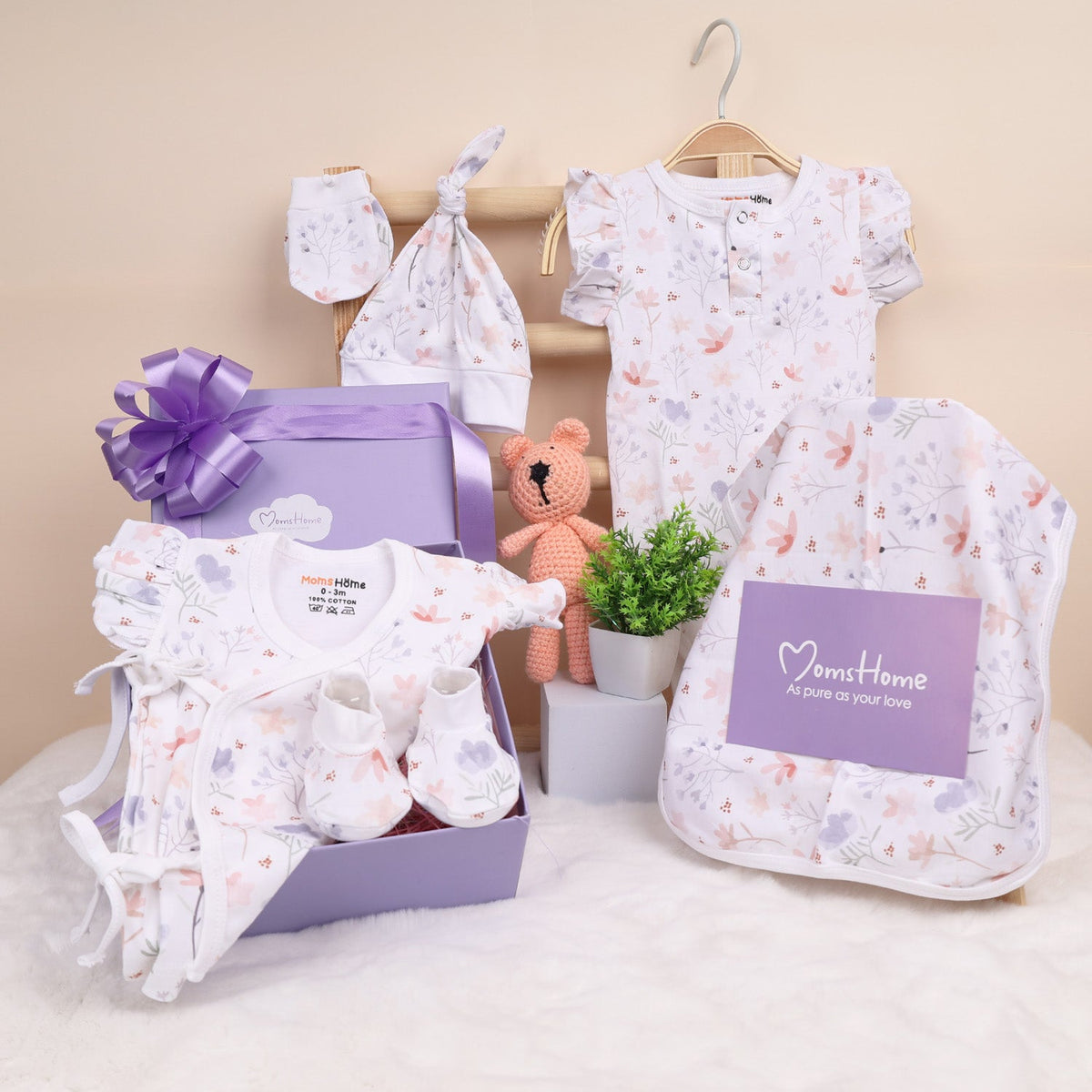 New Born Baby Gift Hamper - Pack of 6 - Blossom