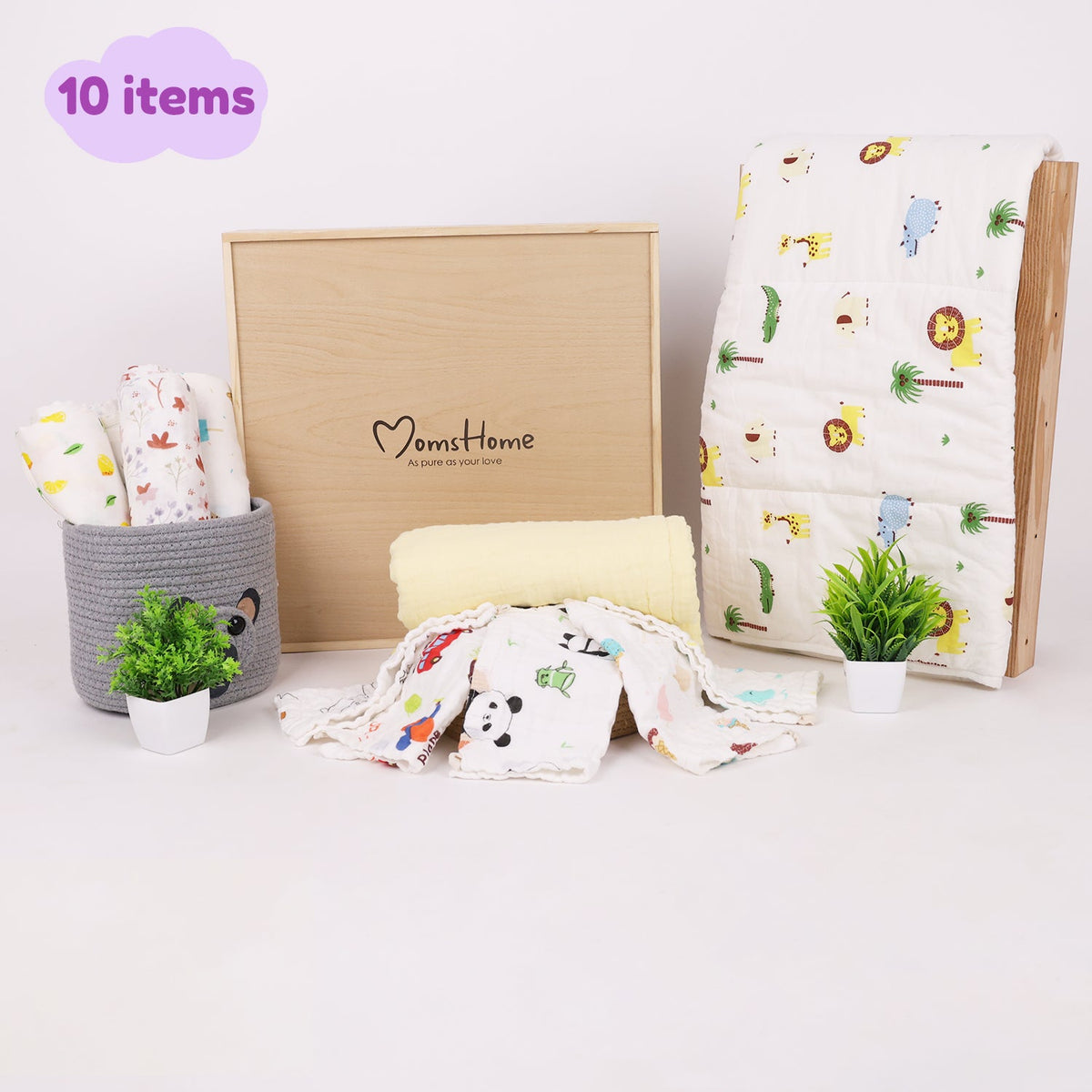 New Born Baby Gift Hamper - Pack of 10