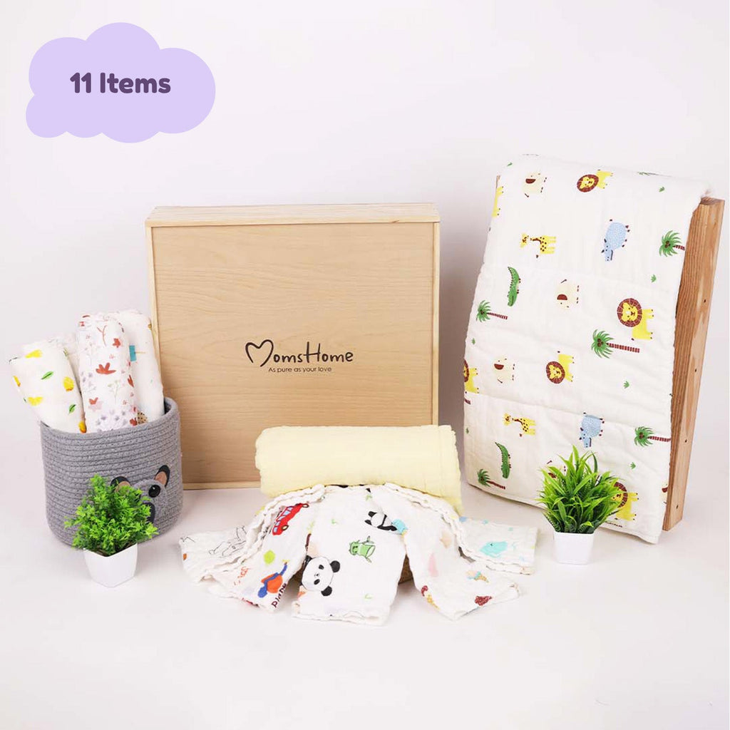 New Born Baby Gift Hamper - Pack of 11