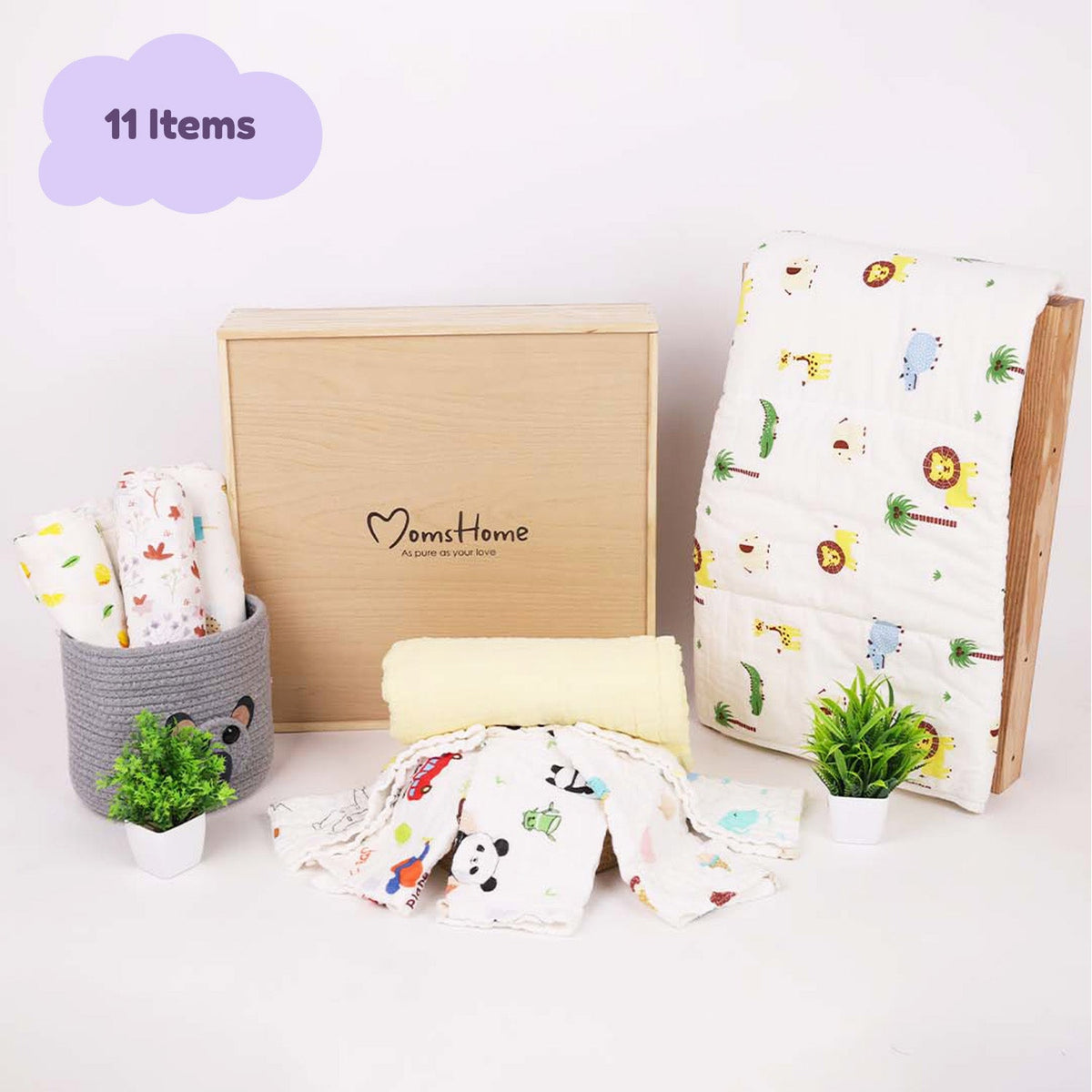 New Born Baby Gift Hamper - Pack of 11