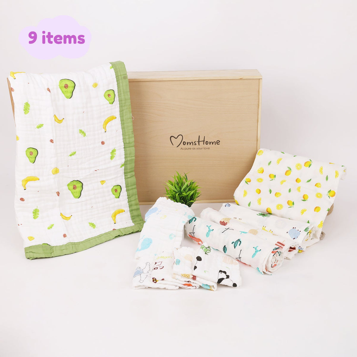 New Born Baby Gift Hamper - Pack of 9