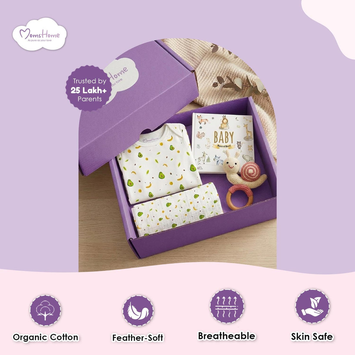 Newborn Baby Home coming Gift Set - Pack of 4