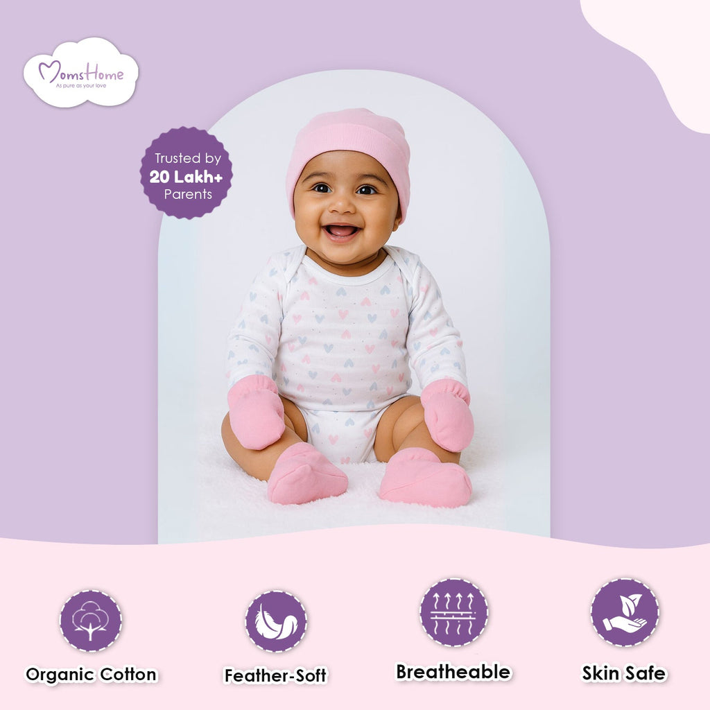 Organic Cotton Baby Essentials Gift Set - Pack of 7