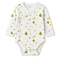 Organic Cotton Front Open Kimono Onesie for Premature Babies - Avocado - Pack of 1