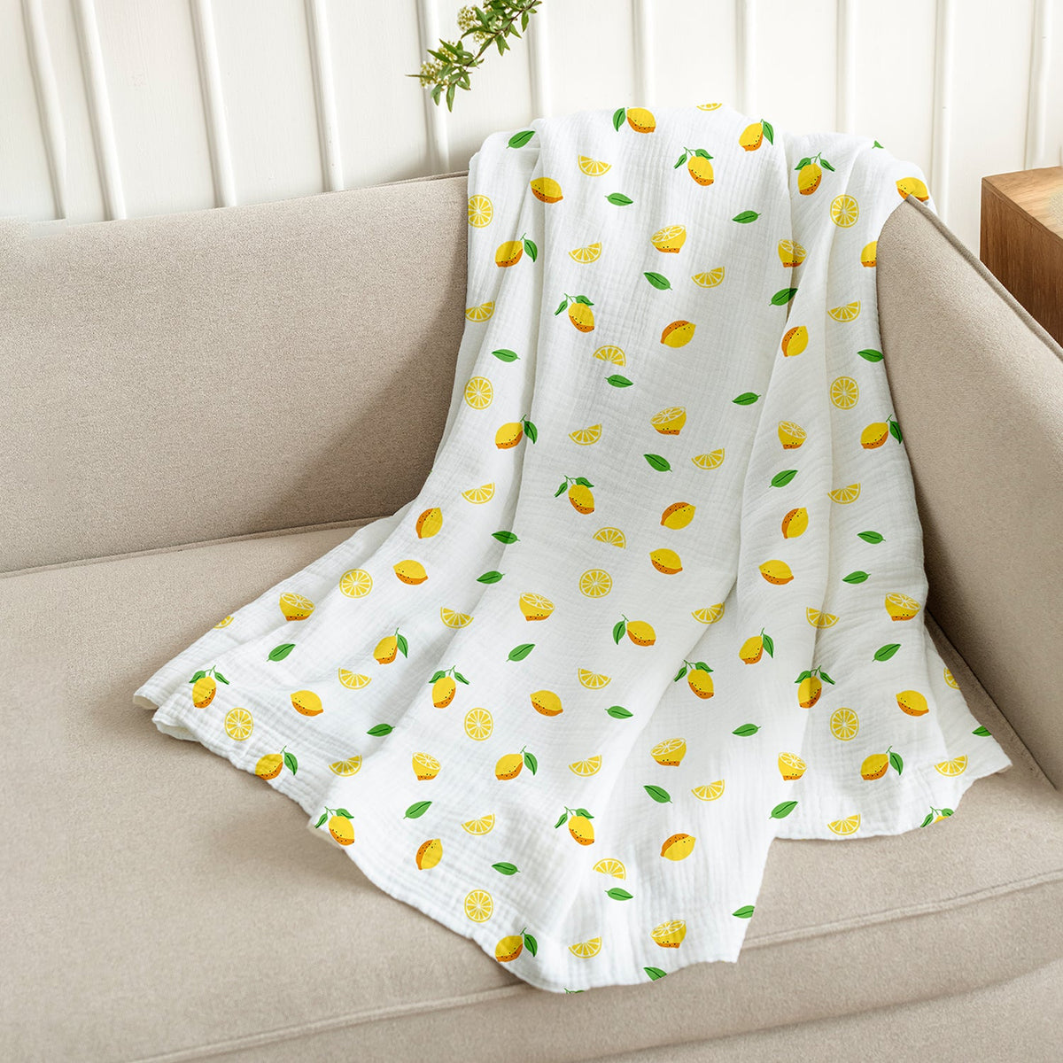 Organic Cotton New Born Baby Hospital Bag Kit - Lemon