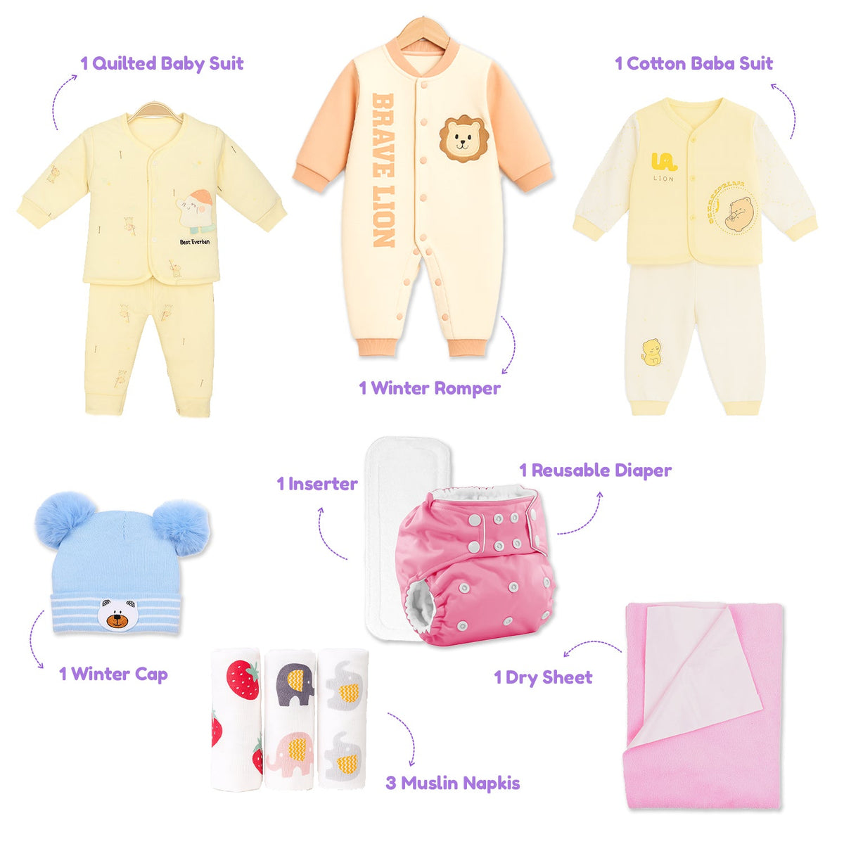Winter Hospital Kit For Newborn Baby