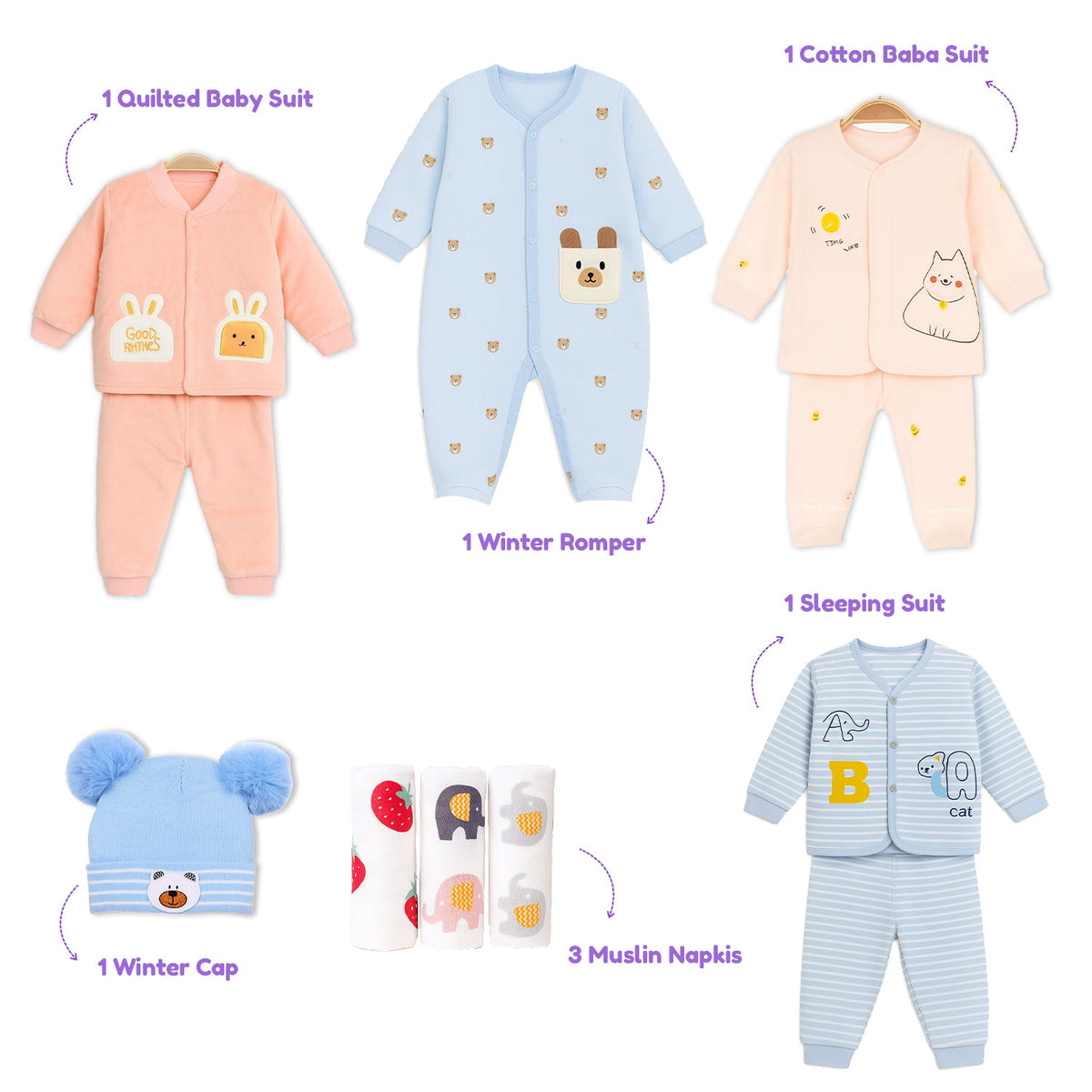 Winter Hospital Kit For Newborn Baby