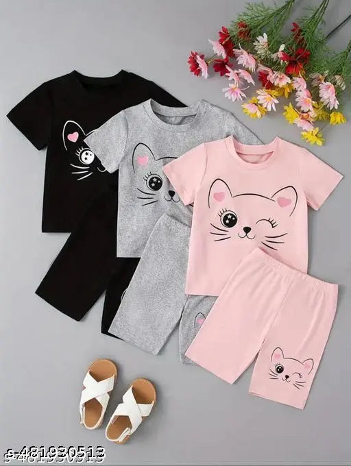 Cotton Clothing Set - Black