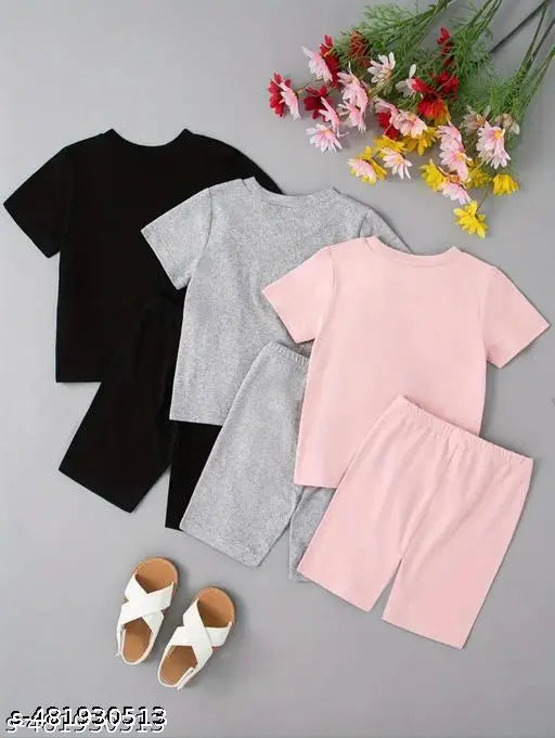 Cotton Clothing Set - Black