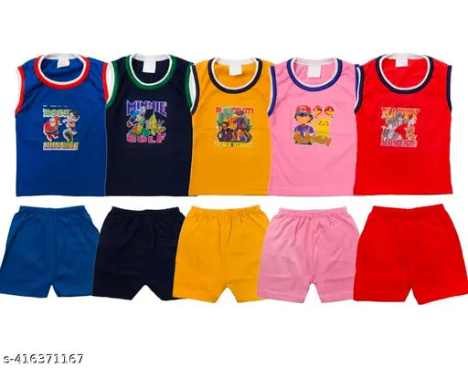 Cotton Kids Clothing Set - Blue