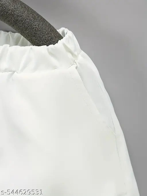 Cotton Boys Clothing Set - Beige & White