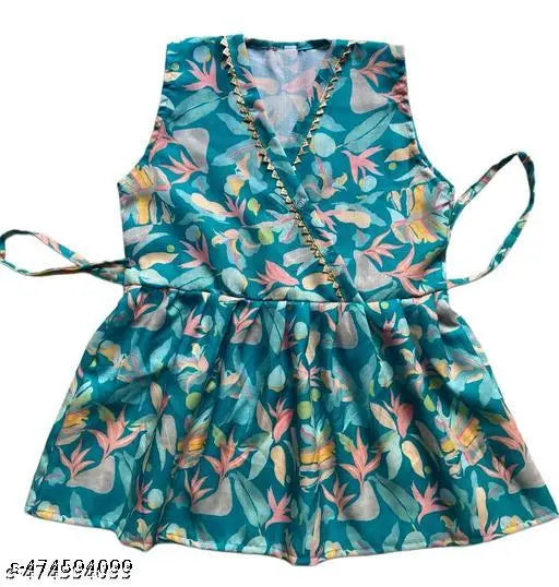 Rayon Fancy Dress - Green