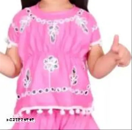 Cotton Top & Bottom Set - Pink