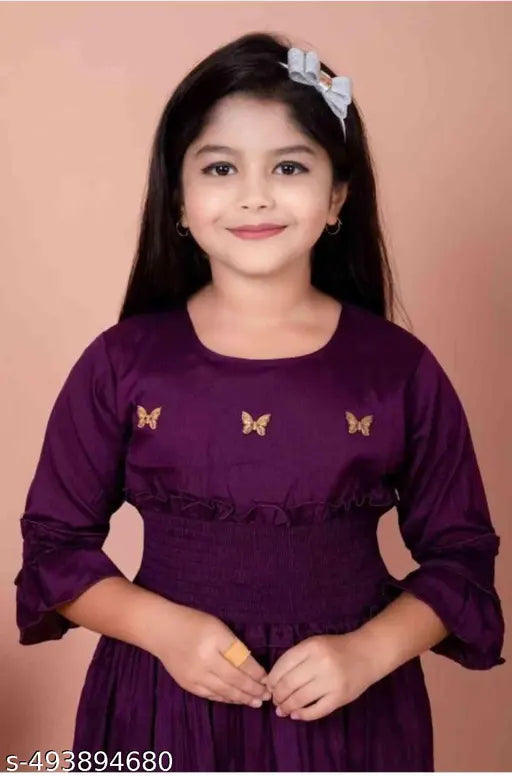 Cotton Blend Clothing - Purple
