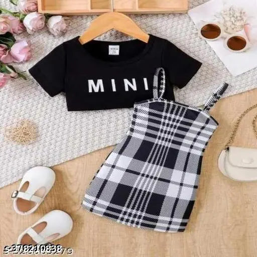 Cotton Blend Frocks & Dresses - Black