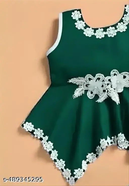 Cotton Girls Clothing Set - Green
