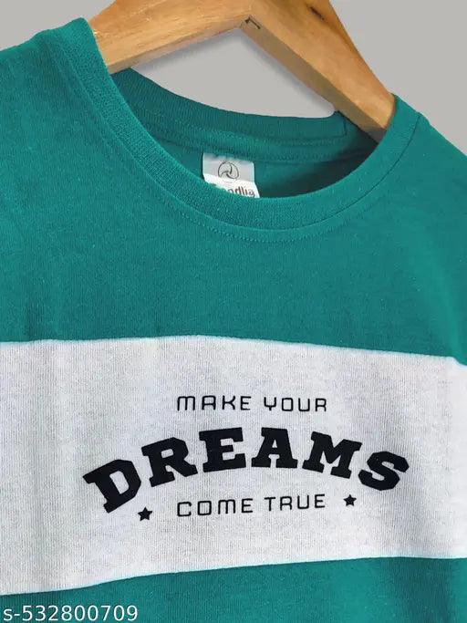 Cotton Blend Boys Clothing Set - Green