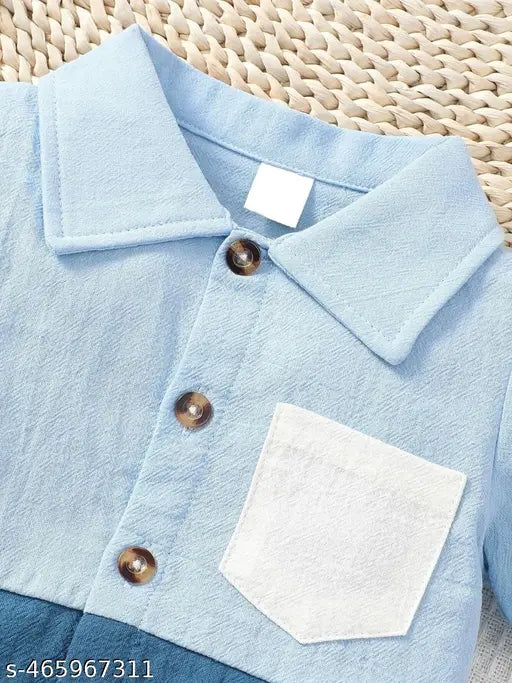 Polycotton Boys Clothing Set - Multicolor & Blue